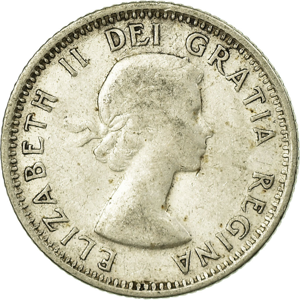 Monnaie, Canada, Elizabeth II, 10 Cents, 1953, Royal Canadian Mint, Ottawa, TB+