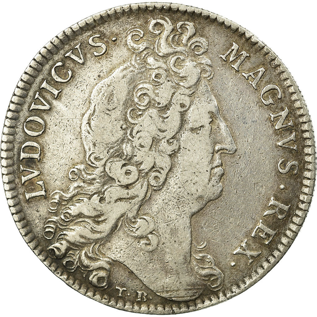 France, Jeton, Louis XIV, Conseillers du Roi et Notaires, TTB, Argent
