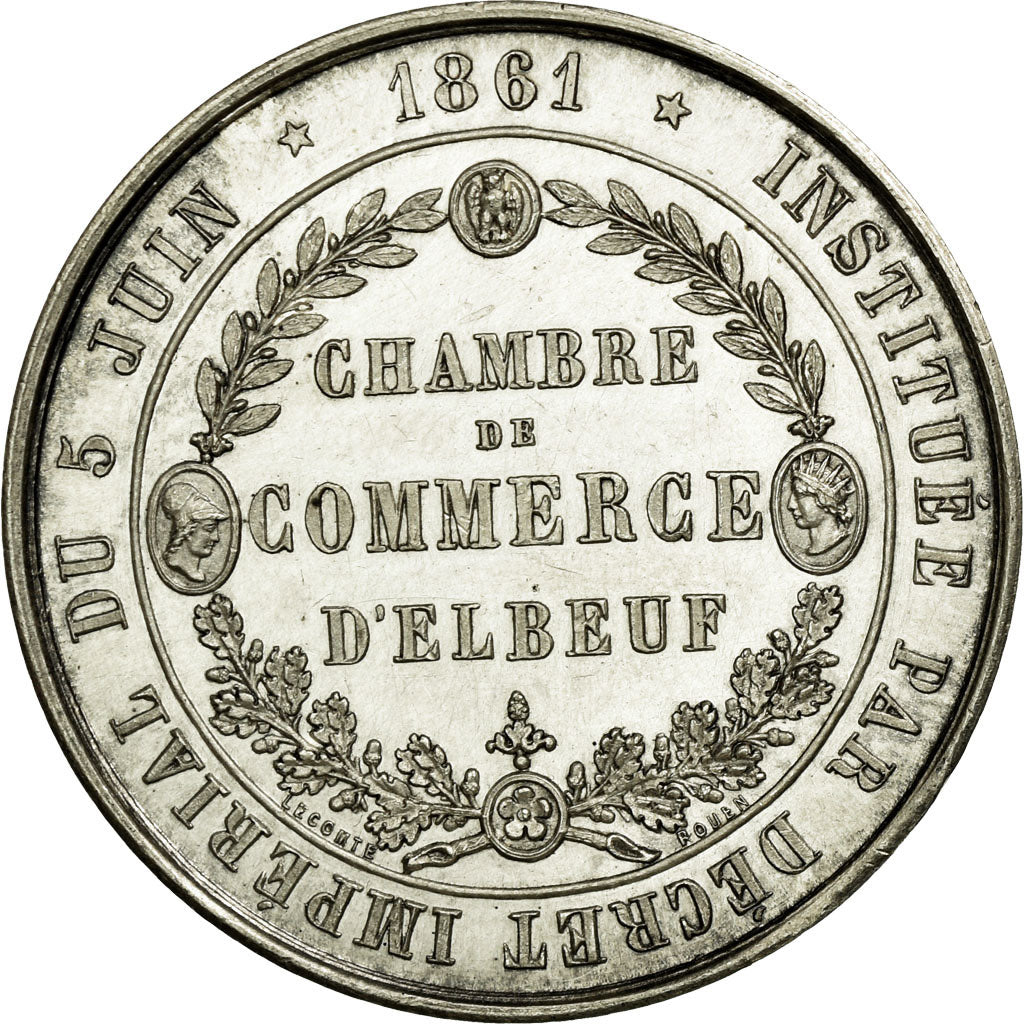 France, Token, Chamber of Commerce, MS(60-62), Silver