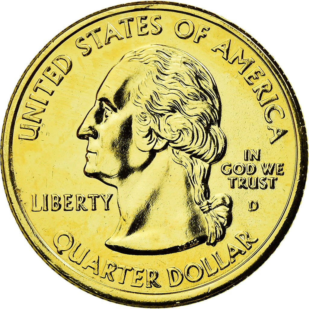 Coin, United States, Louisiana, Quarter, 2002, golden, AU(55-58), Copper-nickel