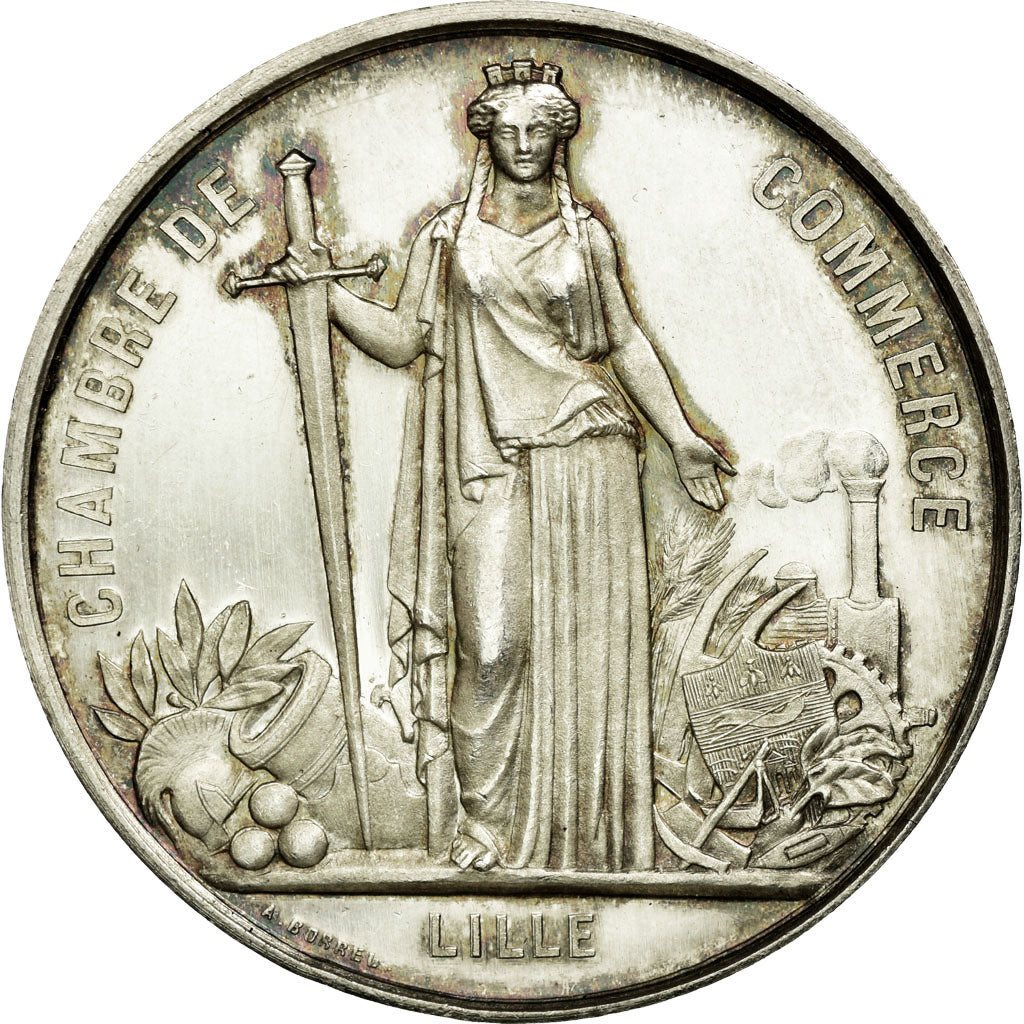 France, Token, Chamber of Commerce, MS(60-62), Silver