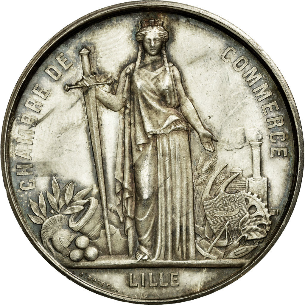 France, Token, Chamber of Commerce, MS(60-62), Silver