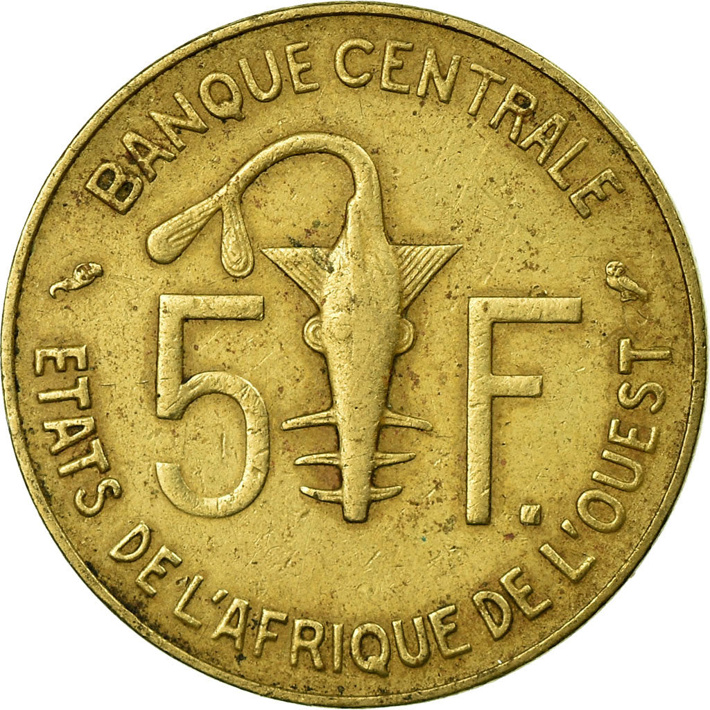 Münze, West African States, 5 Francs, 1967, Paris, SS, Aluminum-Nickel-Bronze