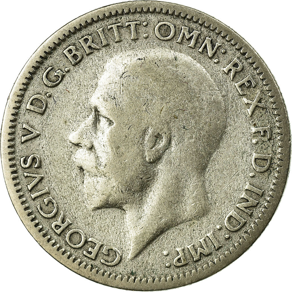 Coin, Great Britain, George V, 6 Pence, 1936, EF(40-45), Silver, KM:832