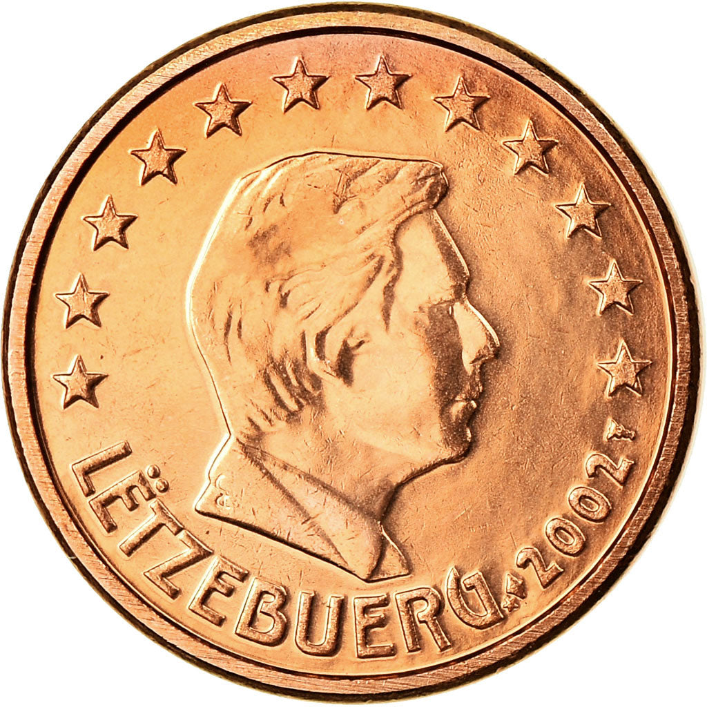 Luksemburg, Euro Cent, 2002, Utrecht, MS(63), Miedź platerowana stalą, KM:75