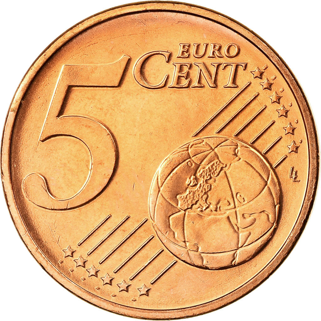 Österreich, 5 Euro Cent, 2002, UNZ, Copper Plated Steel, KM:3084