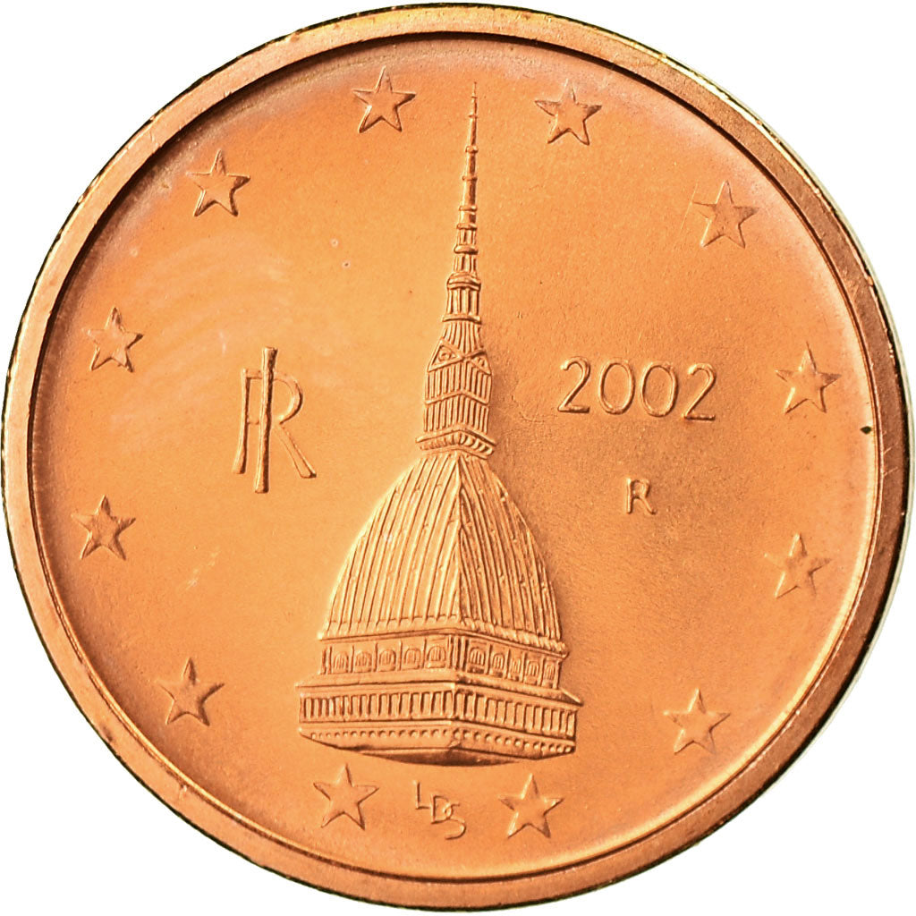 Italy, 2 Euro Cent, 2002, MS(63), Copper Plated Steel, KM:211