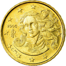 Italy, 10 Euro Cent, 2005, MS(63), Brass, KM:213