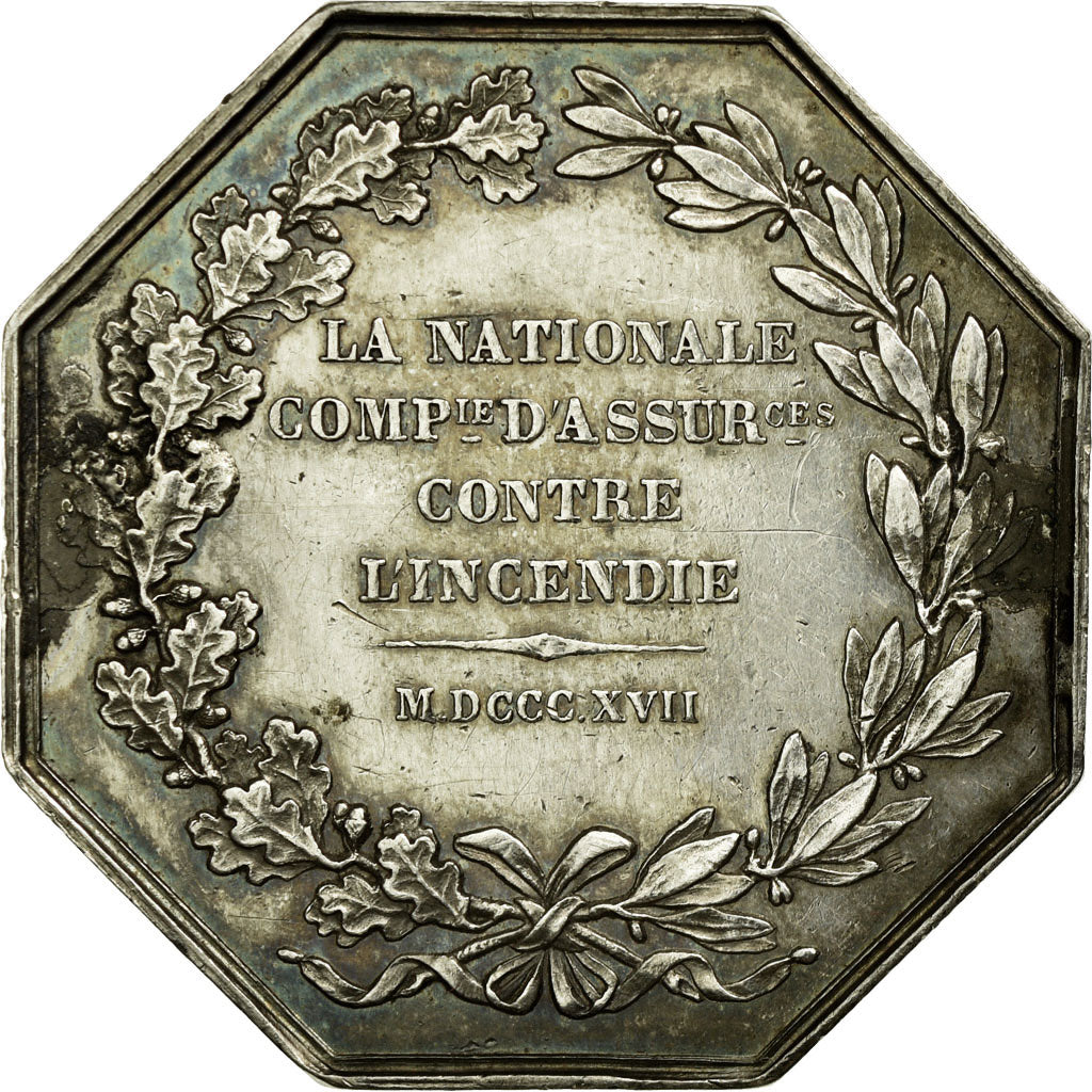 France, Token, Insurance, 1817, AU(55-58), Silver, Gailhouste:434