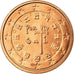 Portugal, 2 Euro Cent, 2009, UNZ, Copper Plated Steel, KM:741