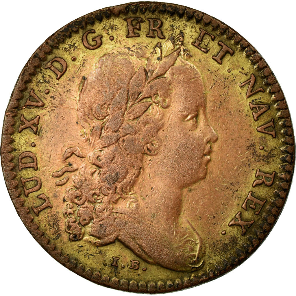 France, Token, Royal, 1716, EF(40-45), Copper, Feuardent:761