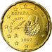 Spain, 20 Euro Cent, 2007, MS(63), Brass, KM:1071