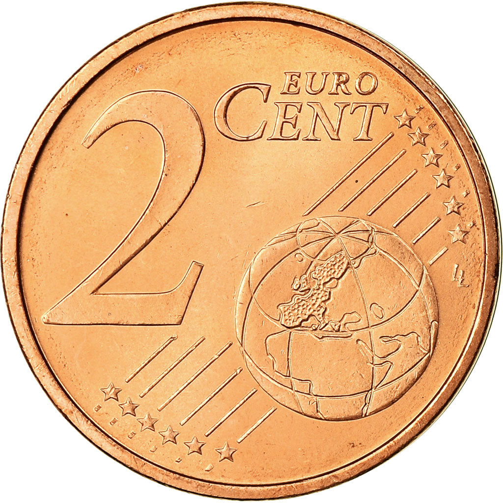 Spanien, 2 Euro Cent, 2010, UNZ, Copper Plated Steel, KM:1145