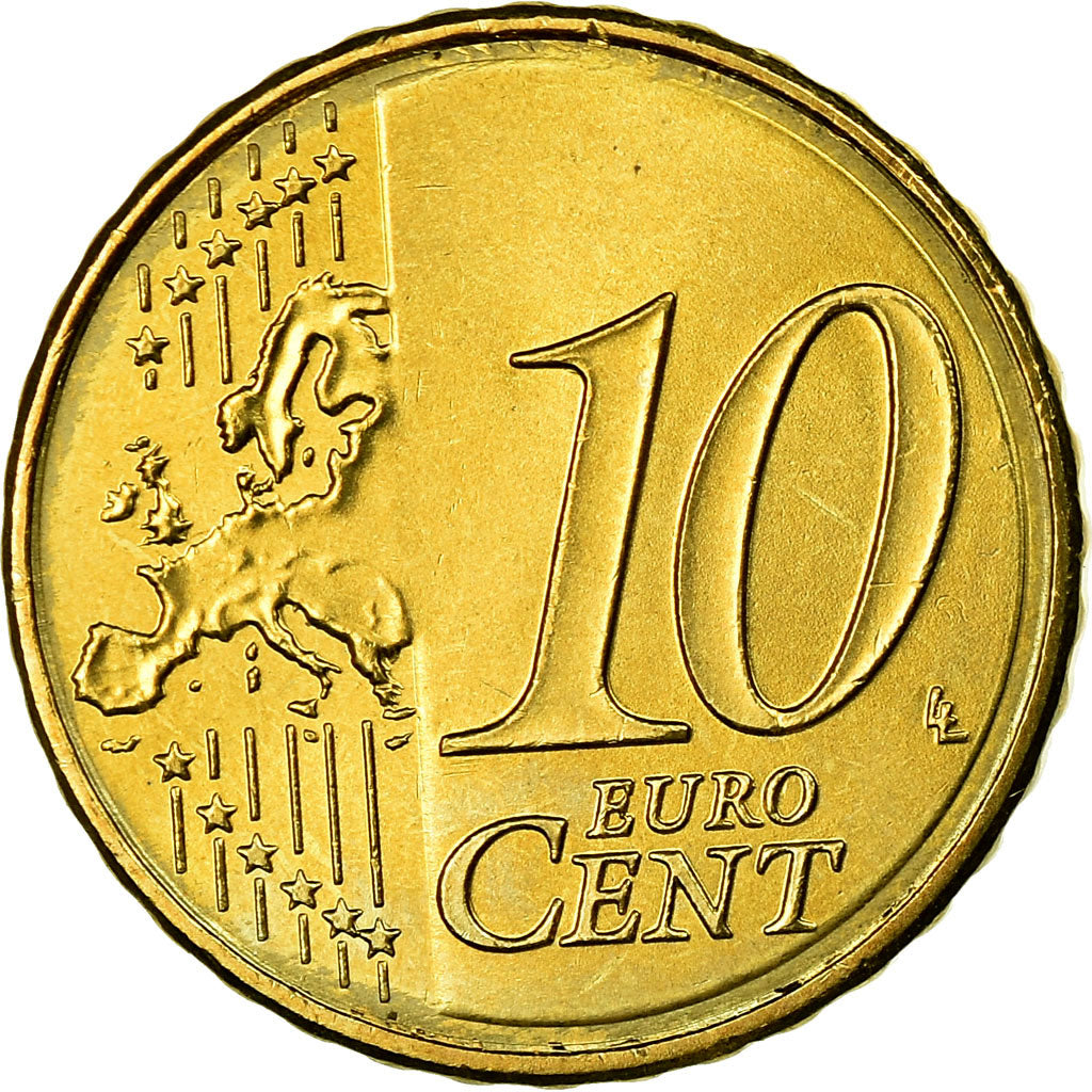 España, 10 Euro Cent, 2011, EBC, Latón, KM:1147