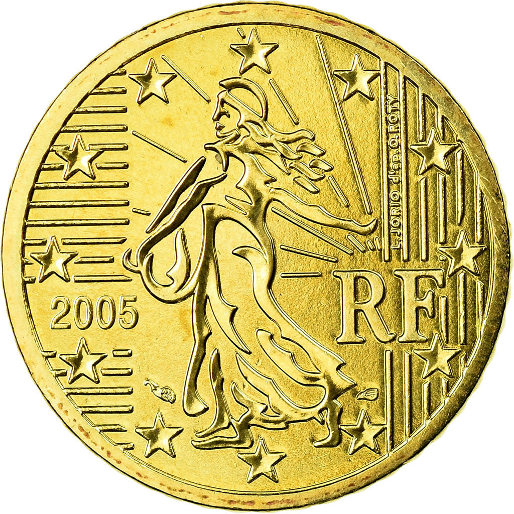 Frankreich, 50 Euro Cent, 2005, STGL, Messing, KM:1287