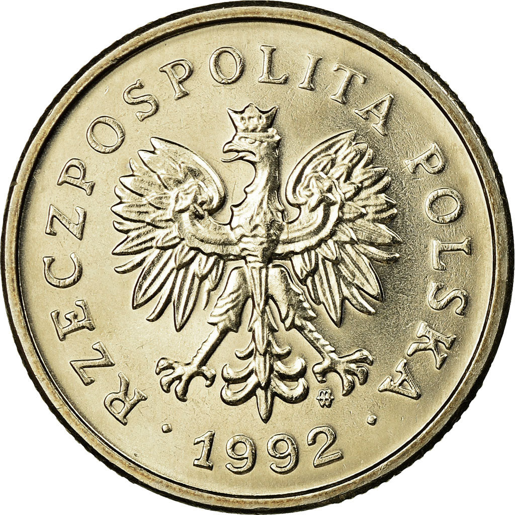 Münze, Polen, Zloty, 1992, Warsaw, UNZ, Copper-nickel, KM:282