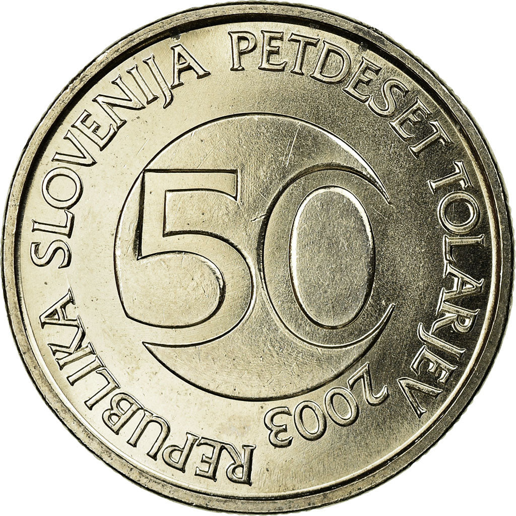 Monnaie, Slovénie, 50 Tolarjev, 2003, Kremnica, SPL, Copper-nickel, KM:52