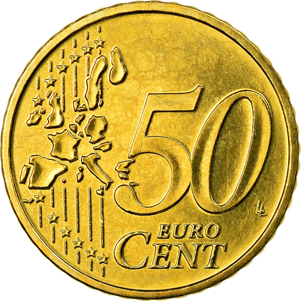 Austria, 50 Euro Cent, 2005, MS(63), Brass, KM:3087