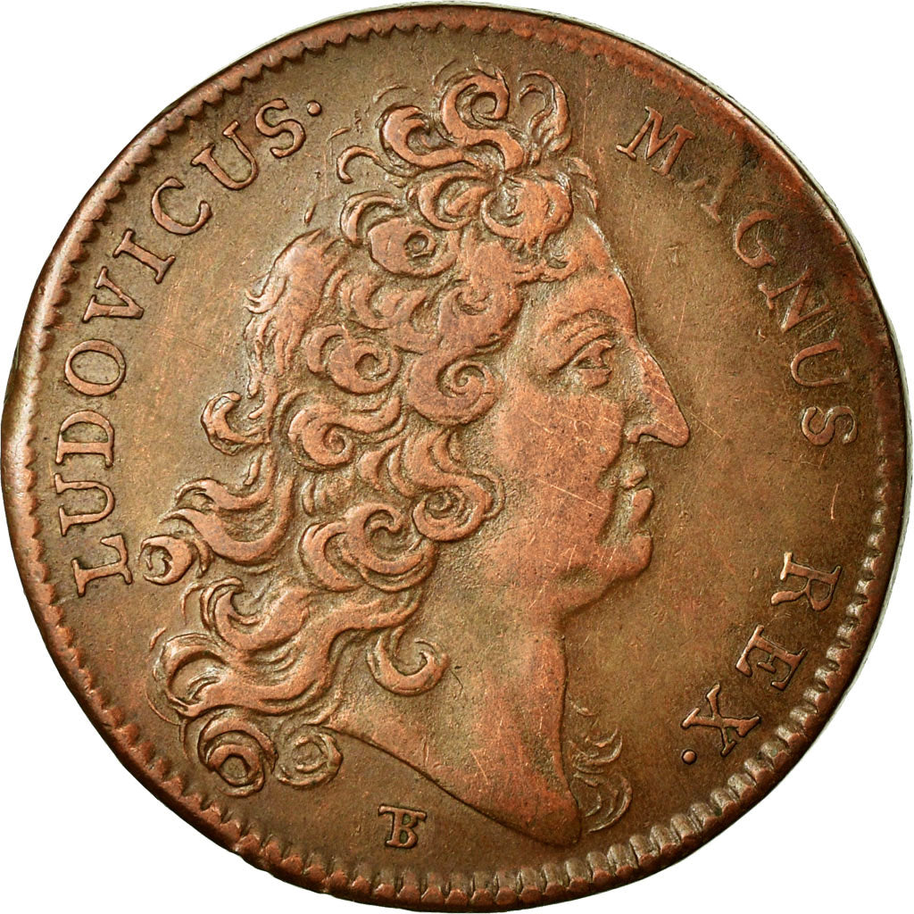 France, Token, Royal, 1712, EF(40-45), Copper, Feuardent:748