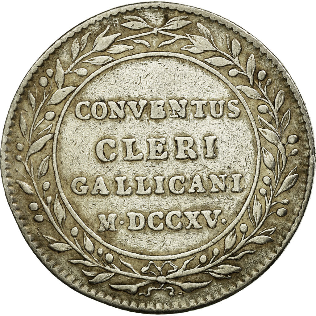 France, Token, Assemblée du clergé, 1715, Silver, AU(50-53), Feuardent:3953