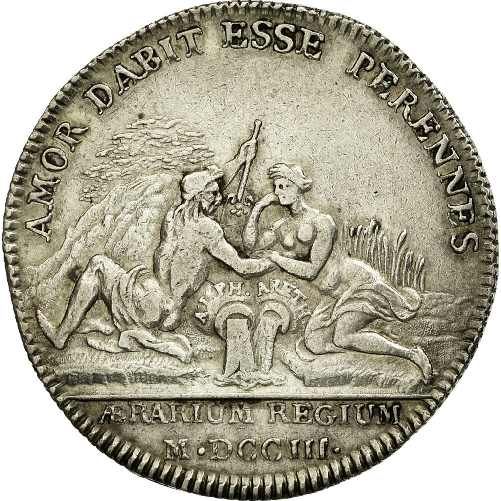 France, Token, Royal, 1703, AU(50-53), Silver, Feuardent:1971