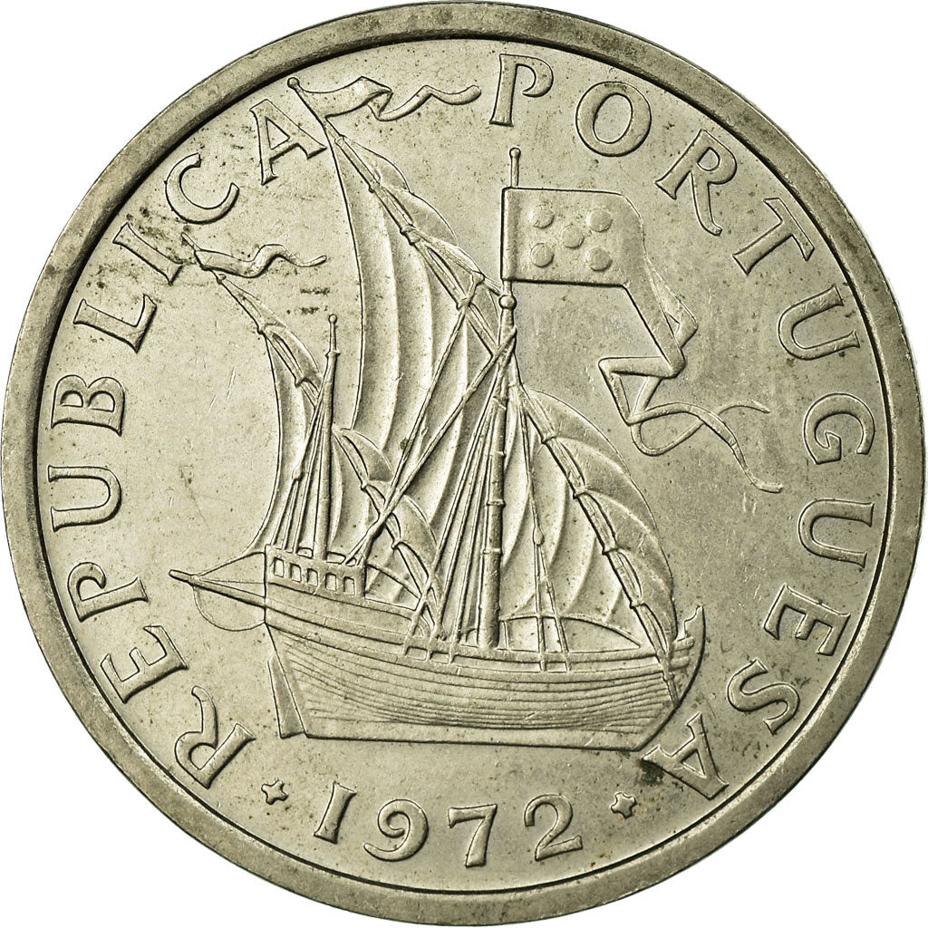 Moneta, Portogallo, 10 Escudos, 1972, BB, Nichel ricoperto in rame-nichel
