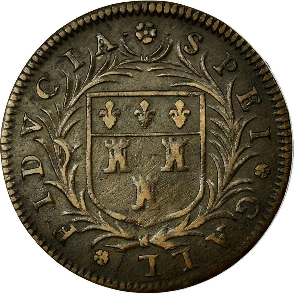 France, Token, Royal, 1646, EF(40-45), Copper, Feuardent:8350
