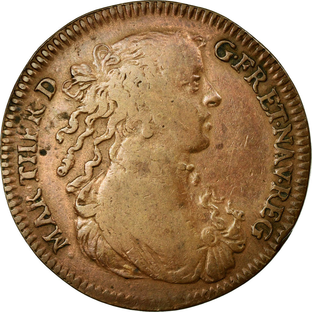 France, Token, Royal, 1667, VF(30-35), Copper, Feuardent:13125