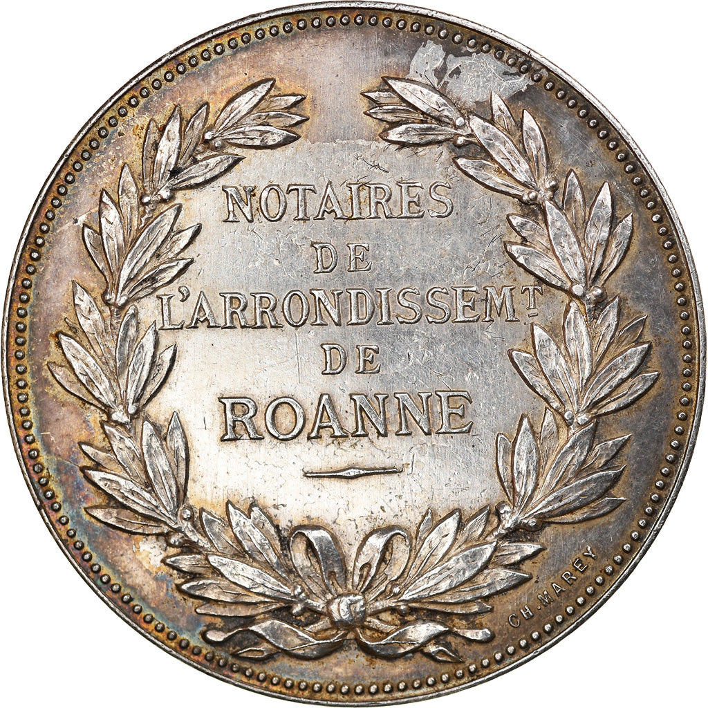 France, Jeton, Notary, Notaires de l'Arrondissement de Roanne, Barre, SUP