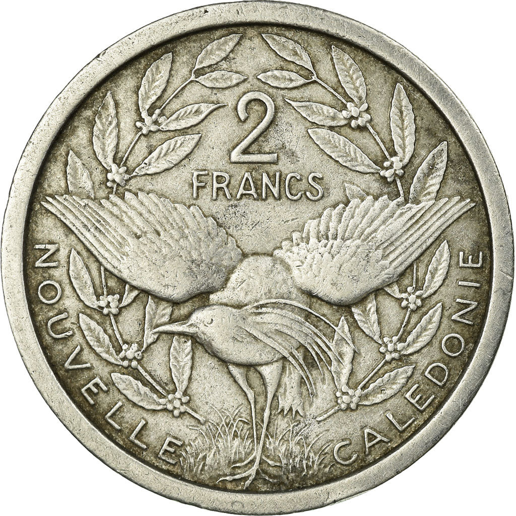 Coin, New Caledonia, 2 Francs, 1949, Paris, EF(40-45), Aluminum, KM:3