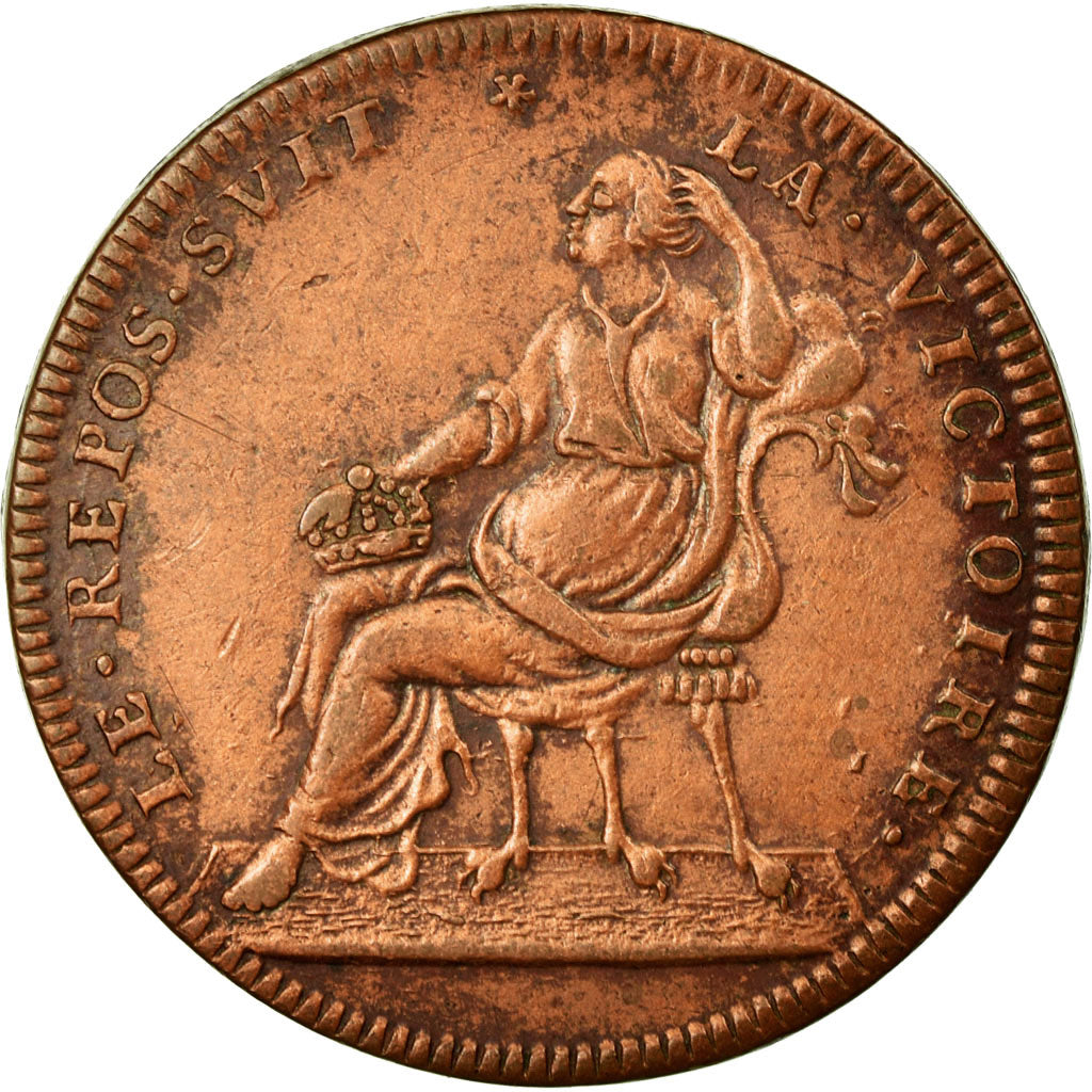 France, Token, Royal, EF(40-45), Copper, Feuardent:12725