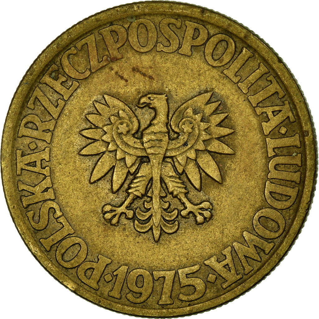 Moneta, Polonia, 5 Zlotych, 1975, Warsaw, BB, Ottone, KM:81.1