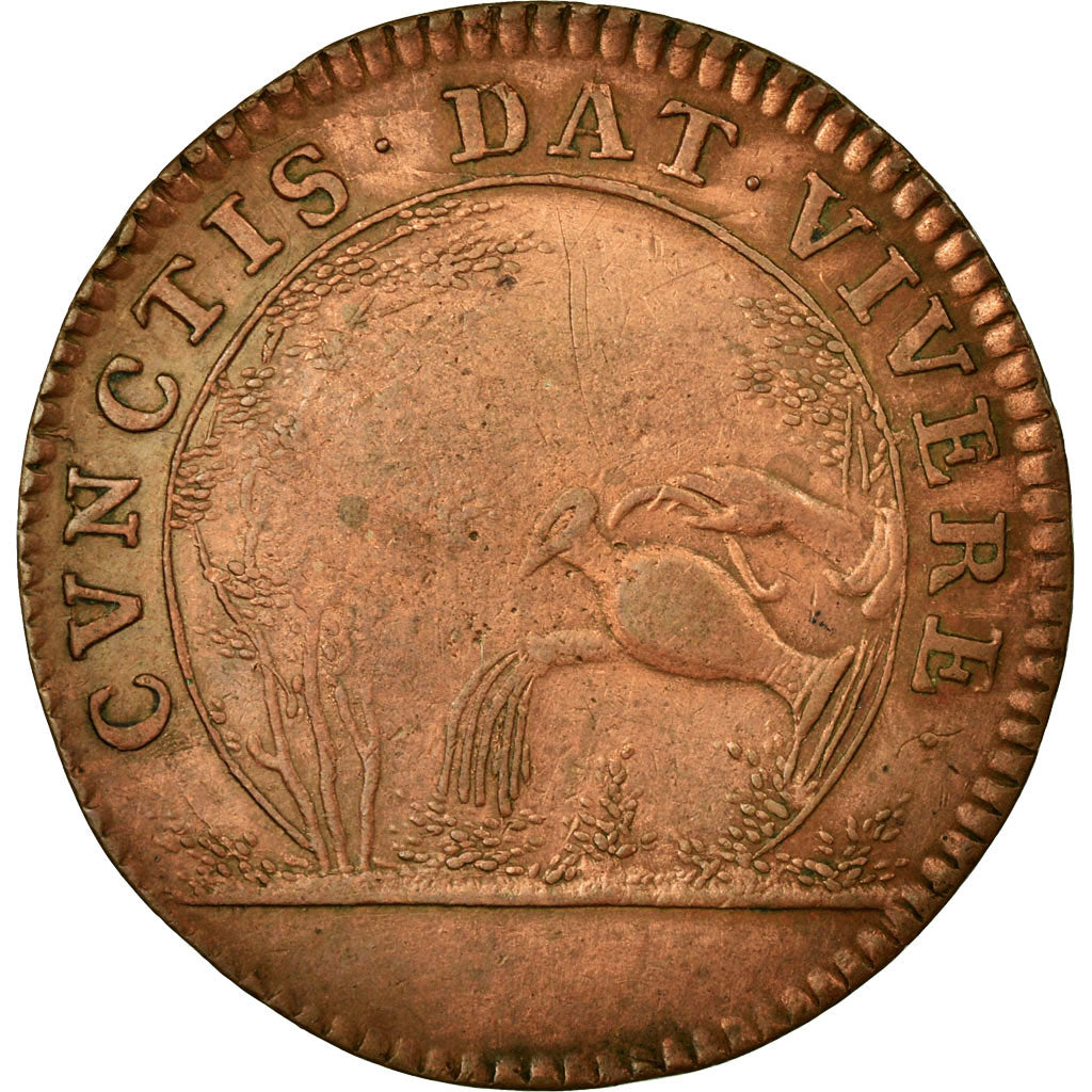 France, Token, Royal, EF(40-45), Copper, Feuardent:12851