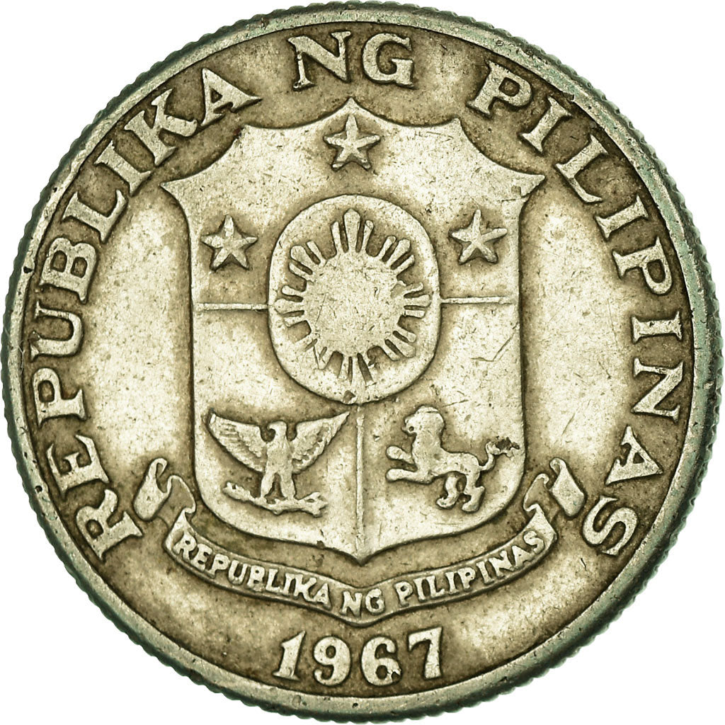 Münze, Philippinen, 25 Sentimos, 1967, S+, Copper-Nickel-Zinc, KM:199