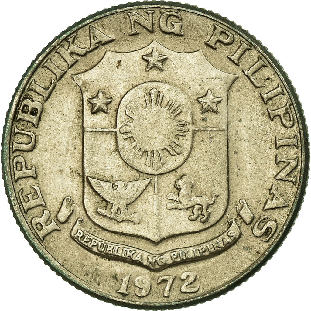 Münze, Philippinen, 10 Sentimos, 1972, S+, Copper-nickel, KM:207