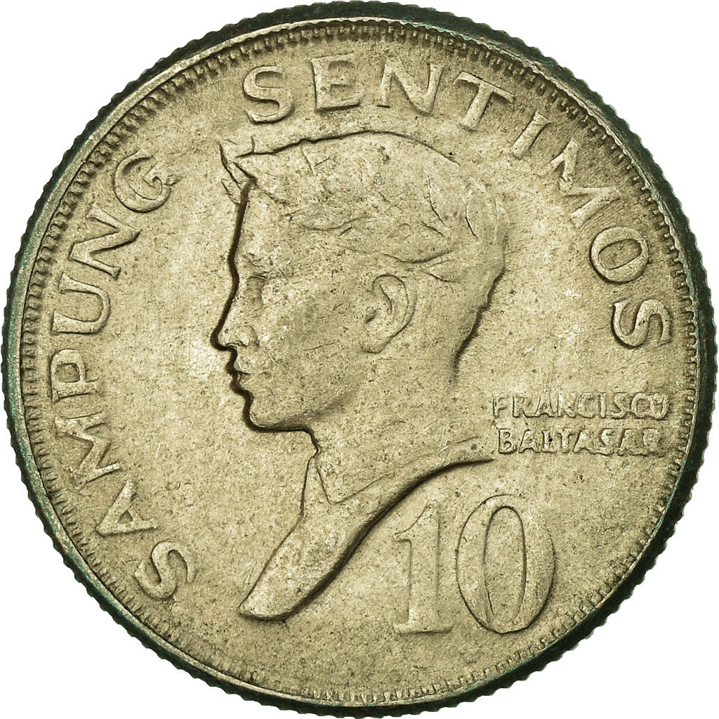 Münze, Philippinen, 10 Sentimos, 1972, S+, Copper-nickel, KM:207