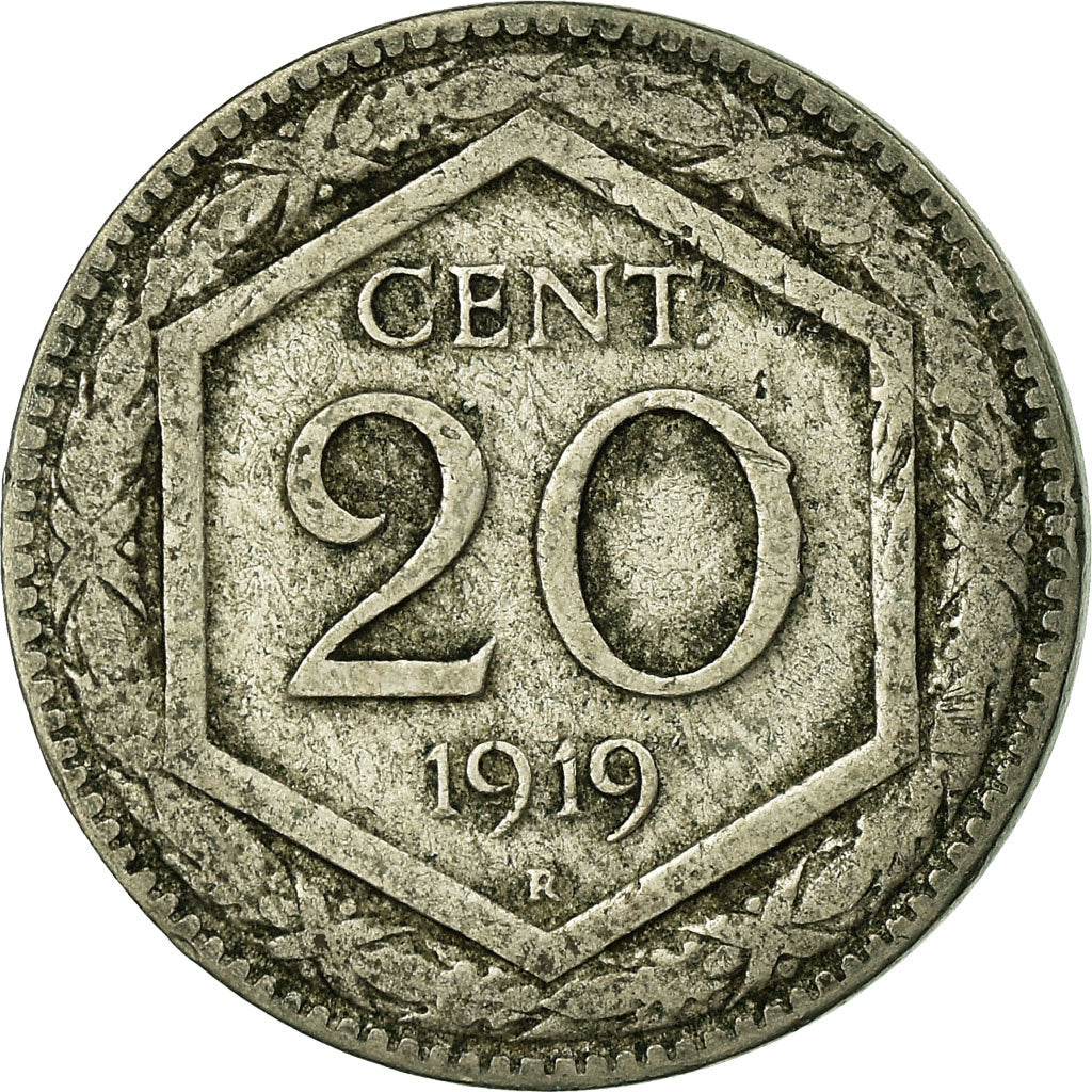 Monnaie, Italie, Vittorio Emanuele III, 20 Centesimi, 1919, Rome, TB+