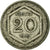 Moneda, Italia, Vittorio Emanuele III, 20 Centesimi, 1919, Rome, BC+, Cobre -