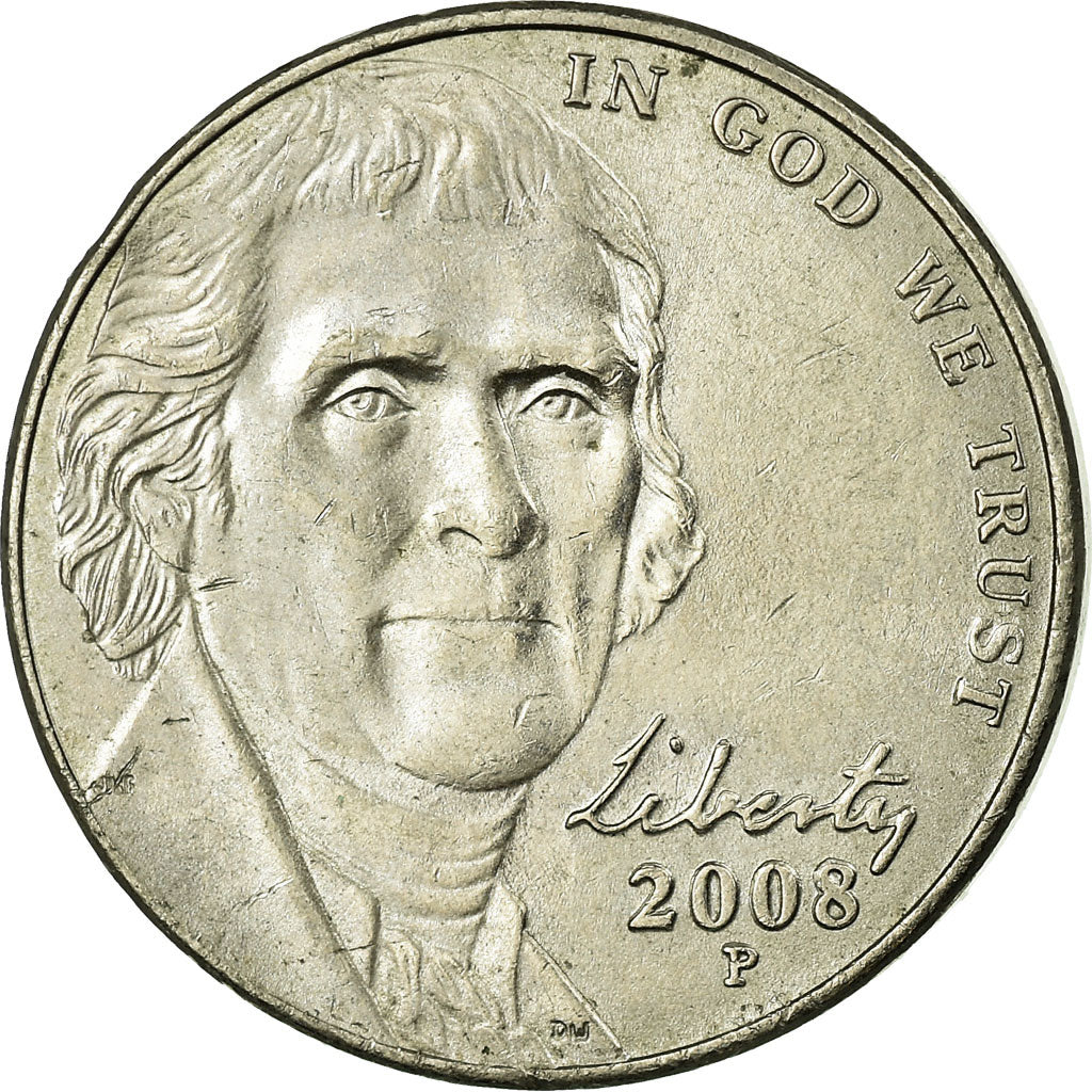 Moeda, Estados Unidos da América, Jefferson large facing portrait - Enhanced