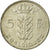 Moneta, Belgia, 5 Francs, 5 Frank, 1980, EF(40-45), Miedź-Nikiel, KM:134.1