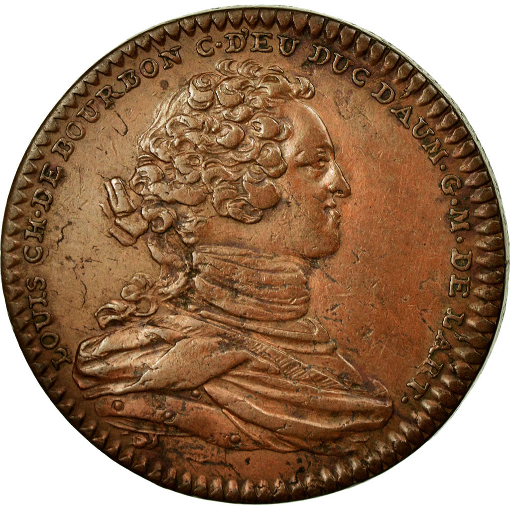 France, Token, Royal, 1741, AU(50-53), Copper, Feuardent:1098 Jeton