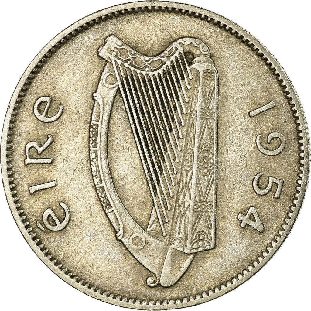 Munten, REPUBLIEK IERLAND, Shilling, 1954, ZF, Copper-nickel, KM:14A