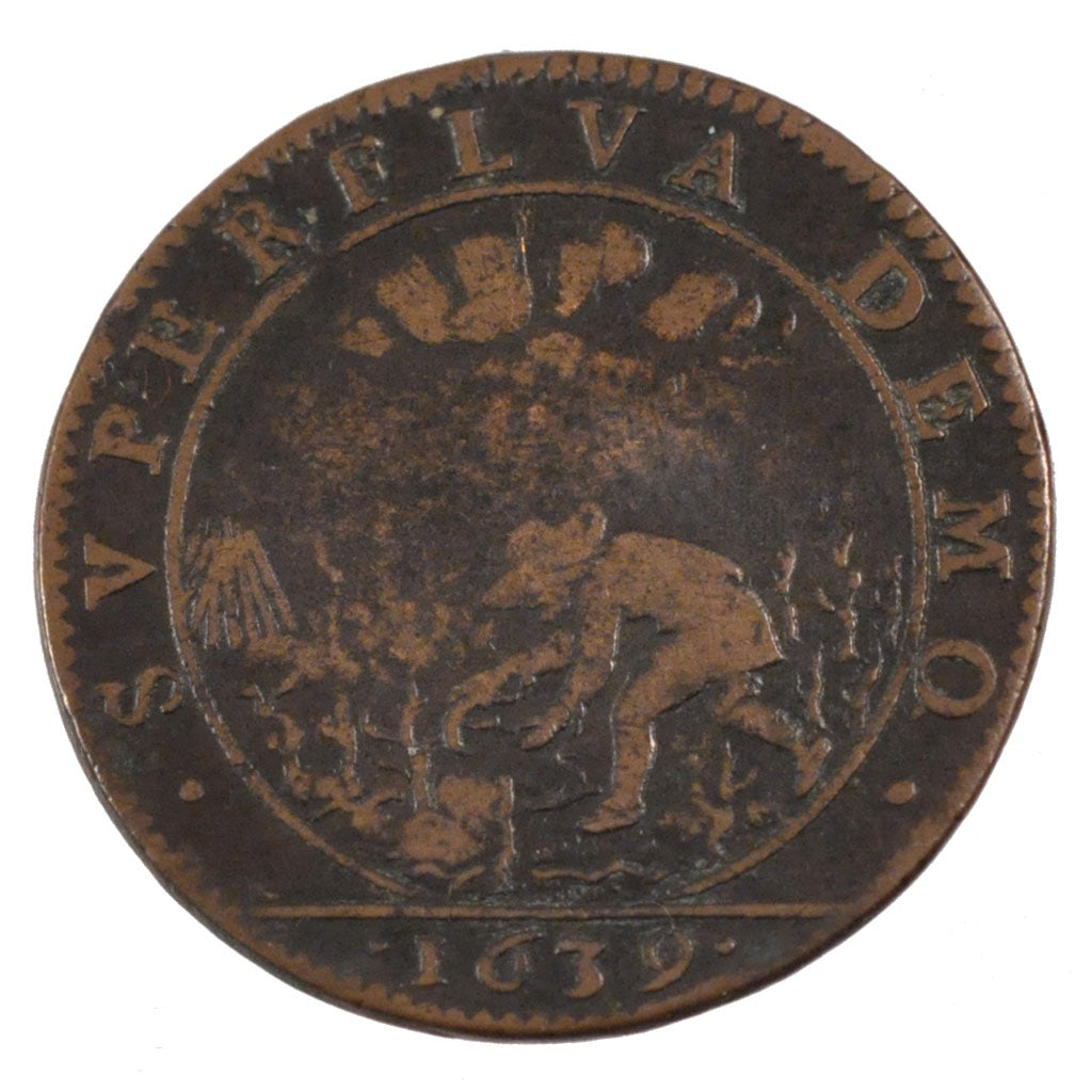 France, Token, Royal, 1639, VF(30-35), Copper, Feuardent:2569