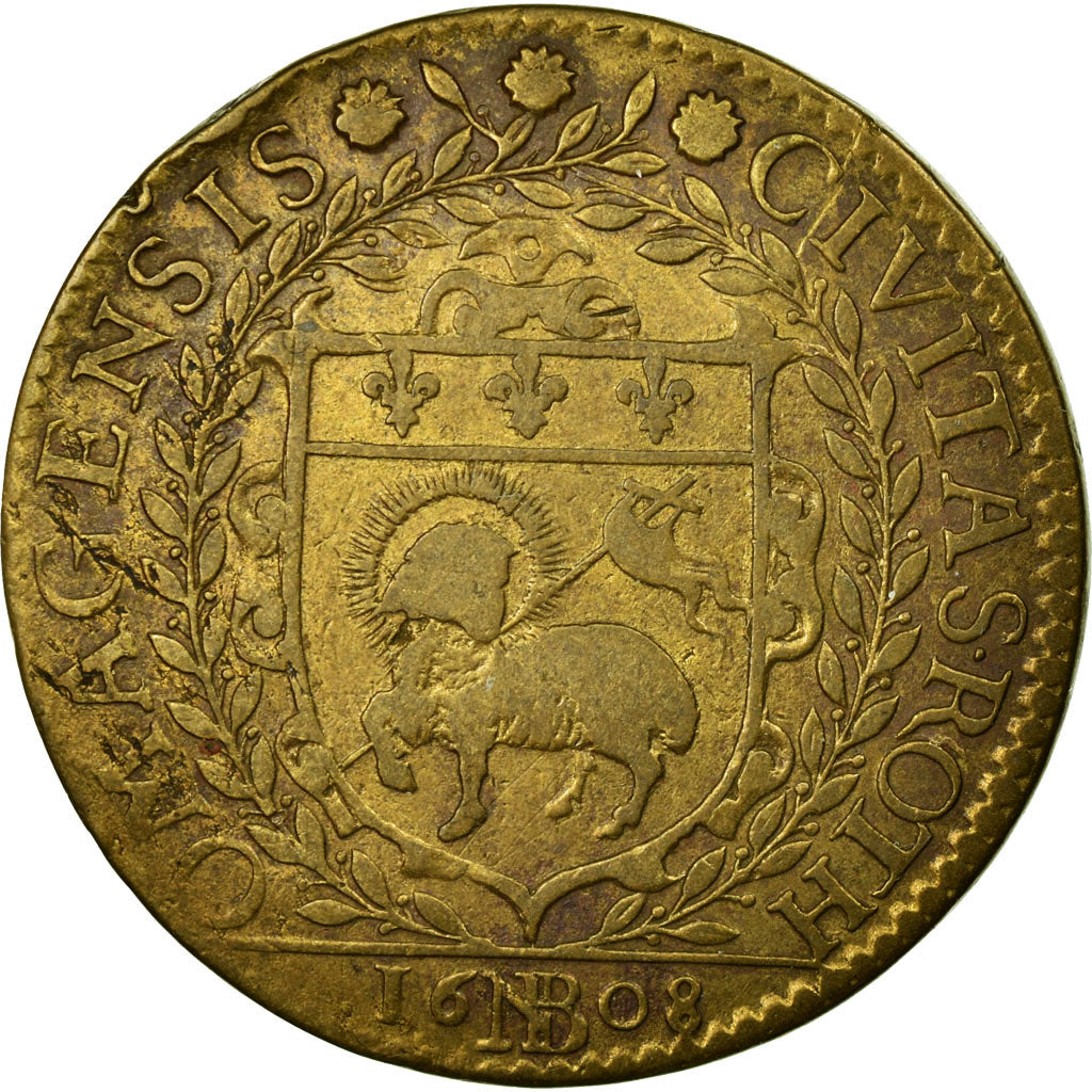 Francia, Token, Royal, 1608, MBC, Cobre