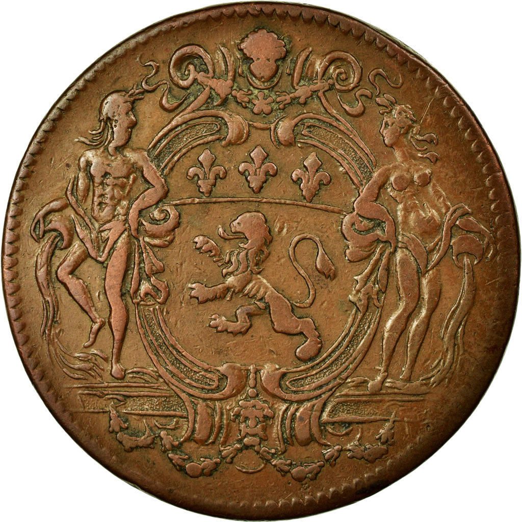 France, Token, Royal, 1747, EF(40-45), Copper, Feuardent:10640