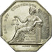 France, Token, Notary, MS(60-62), Silver, Lerouge:117