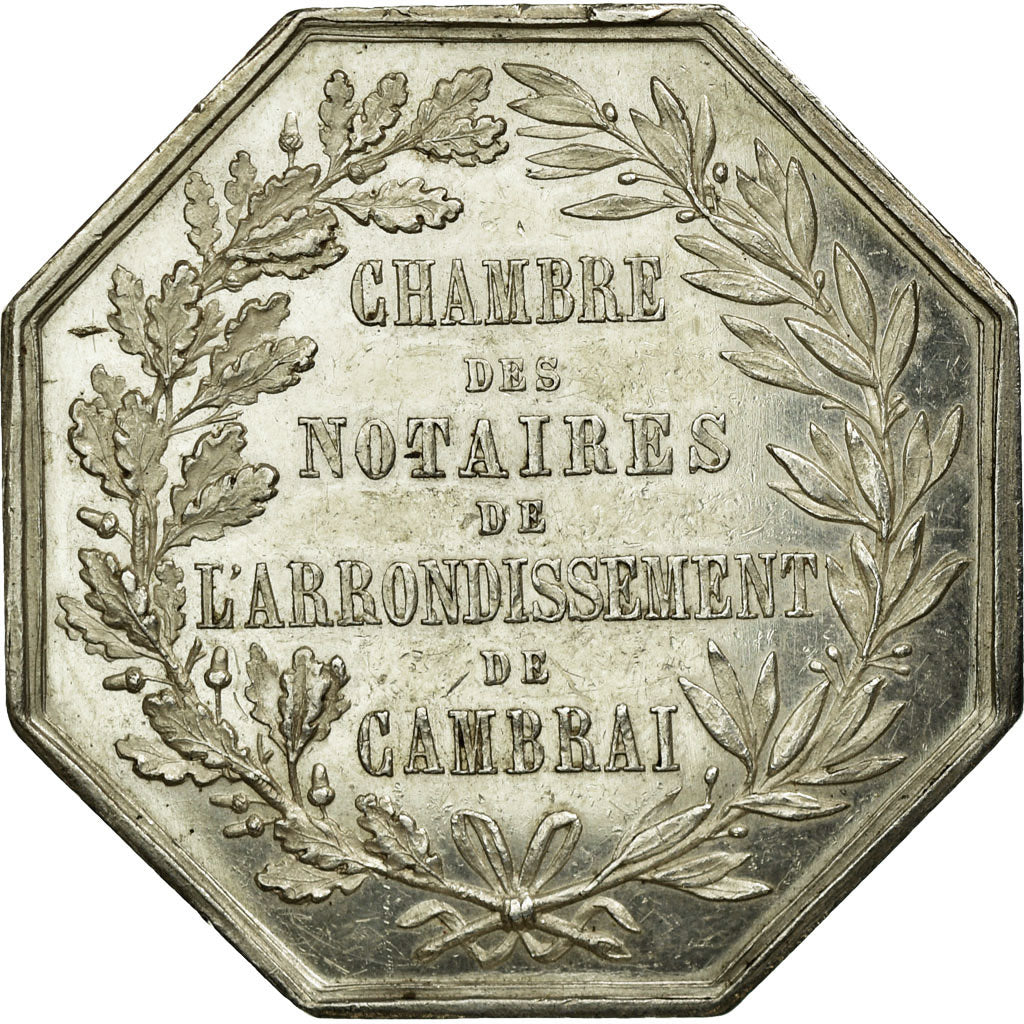 France, Token, Notary, AU(55-58), Silver, Lerouge:69a