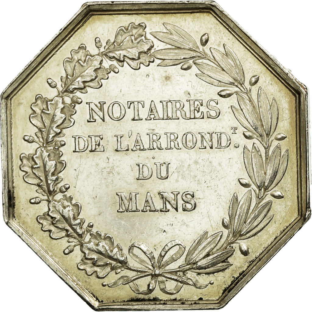 France, Token, Notary, AU(55-58), Silver, Lerouge:178