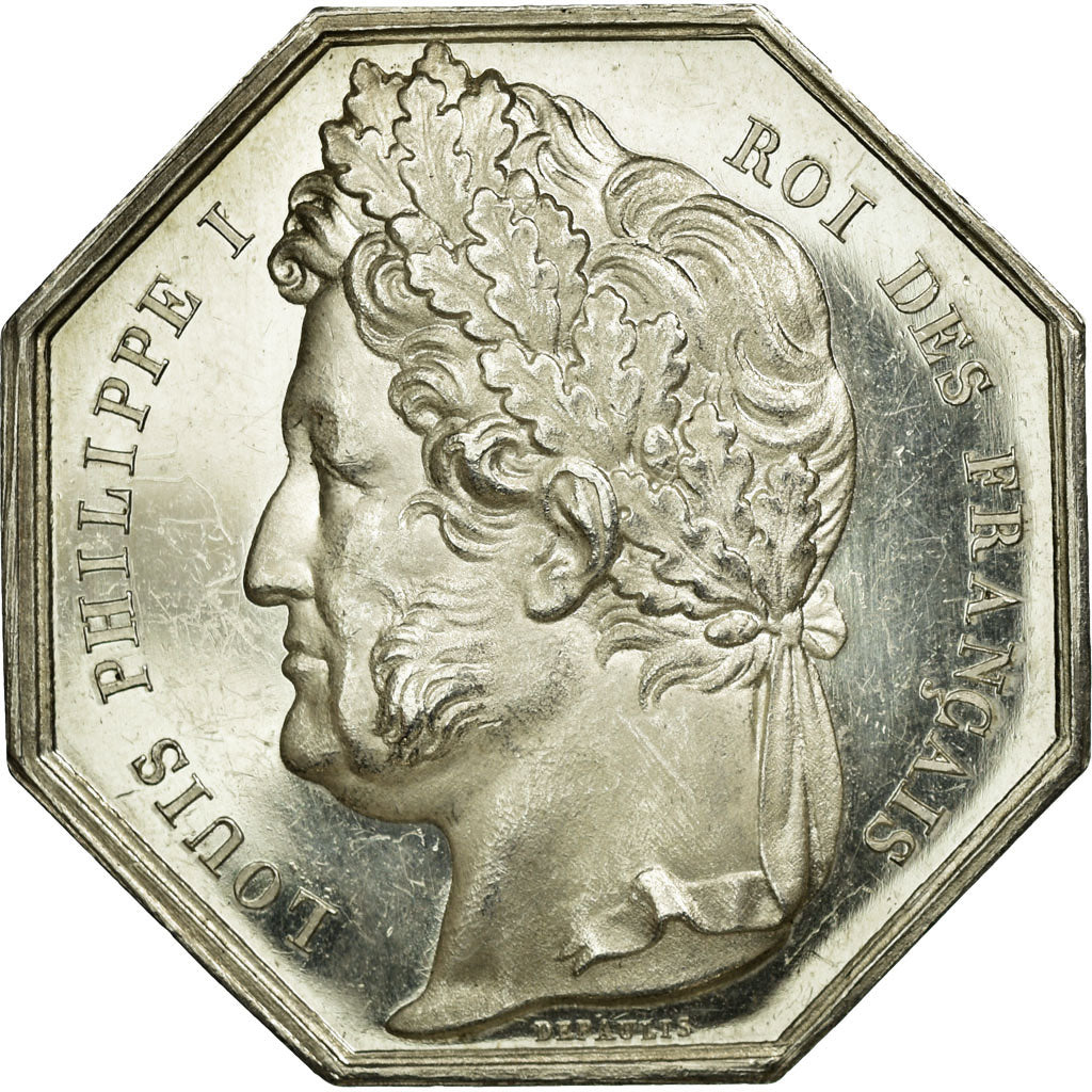 France, Token, Notary, MS(60-62), Silver, Lerouge:160