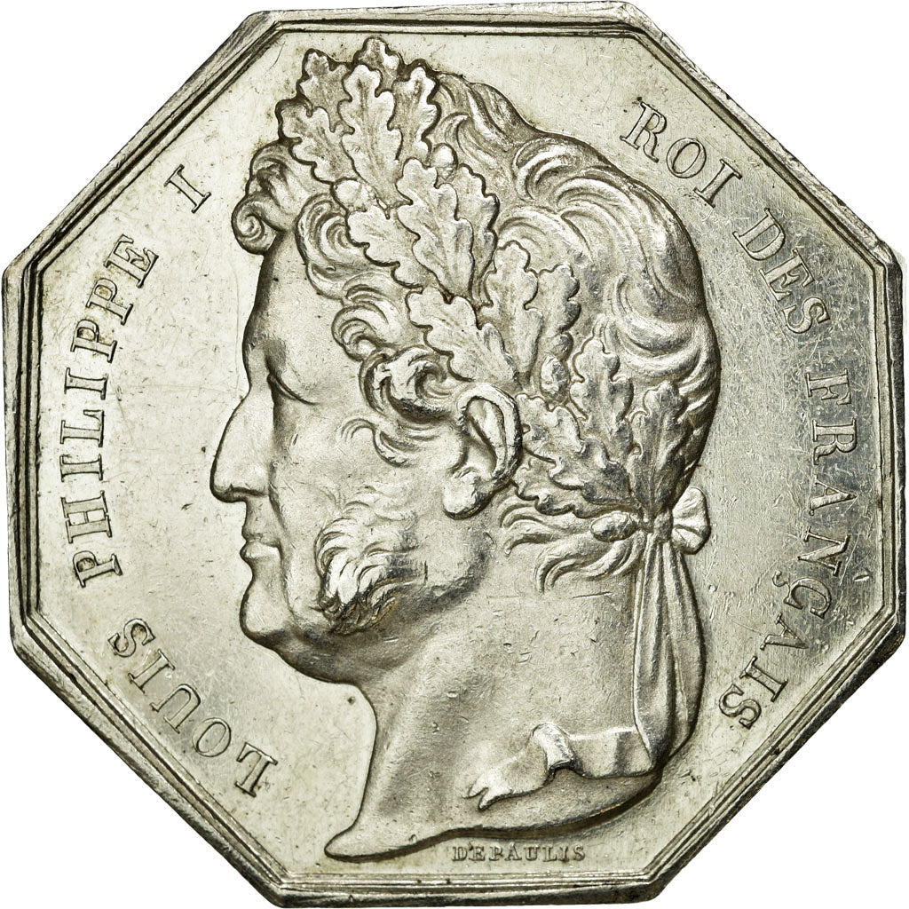 France, Token, Notary, AU(55-58), Silver, Lerouge:160